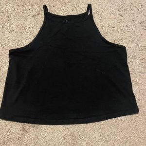 Black cropped torrid tank top